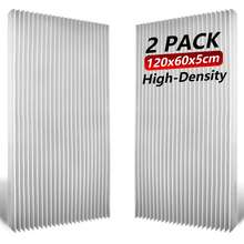 TOUO 大型墙面吸音泡沫板 47.2 英寸 X 23.6 英寸 X 2 英寸/1 英寸 回声和噪音控制隔音垫 适用于工作室、播客室、办公室 装饰性吸音墙板 多种尺寸 - 彩色 - 查看 14