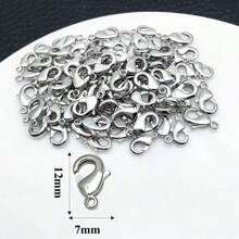 100 pièces 12*7mm Griffes de dragon délicates en or, argent et platine. Design pratique d'ouverture et de fermeture. Idéal pour les créateurs de bijoux pour connecter les chaînes, les perles et d'autres matériaux