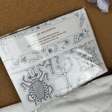 Papel de transferencia para bordado soluble en agua y fácil de lavar - Patrones de animales preimpresos, perfecto para principiantes - Manualidades para todas las estaciones, pegar y coser, amantes de la costura a mano - Multicolor - Ver 18