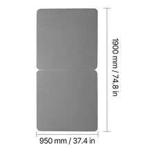 Twin Size Bunkie Board, 1.5 In Bed Board Slats With 200D Oxford Cloth, Wooden Mattress Support For Twin Size Bed, Easy Assembly Support Under Mattress, 2 Piece, Gray