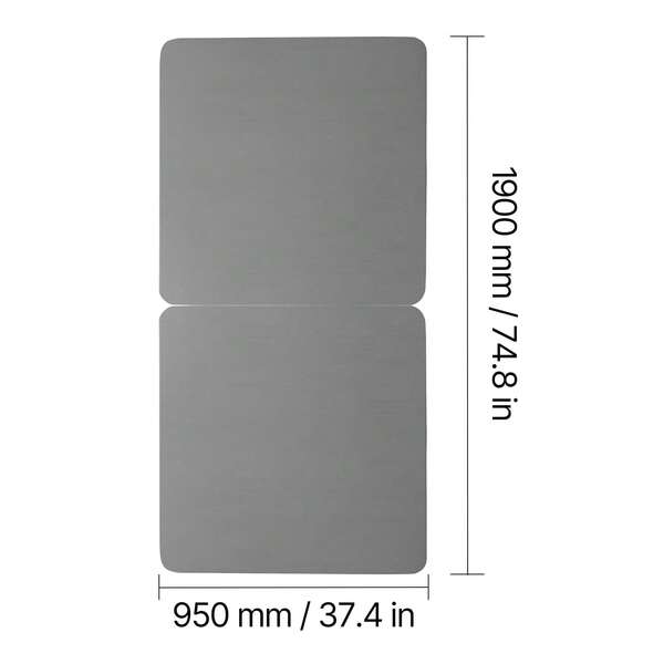 Twin Size Bunkie Board, 1.5 In Bed Board Slats With 200D Oxford Cloth, Wooden Mattress Support For Twin Size Bed, Easy Assembly Support Under Mattress, 2 Piece, Gray