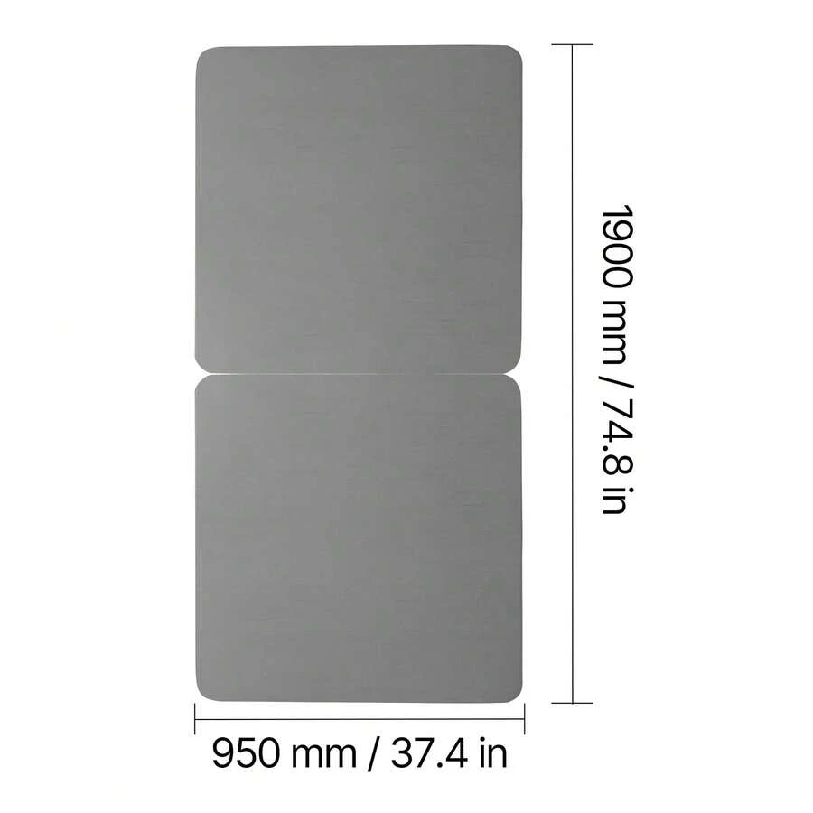 Twin Size Bunkie Board, 1.5 In Bed Board Slats With 200D Oxford Cloth, Wooden Mattress Support For Twin Size Bed, Easy Assembly Support Under Mattress, 2 Piece, Gray