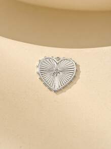 4 piezas de colgantes con forma de corazón de 24K con zirconia y baño de cobre chapado en lujo, material para hacer joyas como collares, brazaletes y pendientes