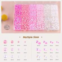 80g Flatback Pearls And Rhinestones For Crafting, Black White 3-10mm Resin Rhinestones And Half Pearls For Bedazzling, Nail Art And Dec With 3pcs 10ml B7000 Jewelry Glue, Tweezer And Pickup Pencil