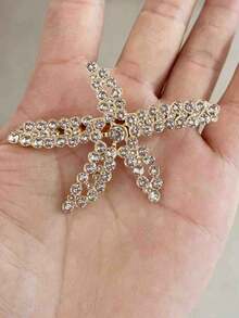 3pcs Vintage Faux Pearl Decor Starfish Shaped Hair Clip Stylish Hair Bun Maker Accessory, Suitable For Women And Girls For Daily Wear, Claw Clips, Clips For Hair, Hair Slide, Hair Claws - Multicolor - View 14