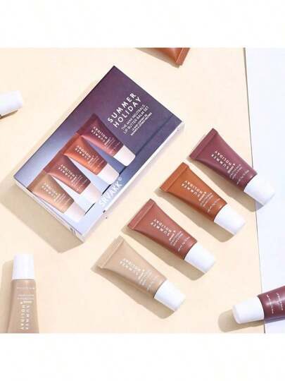 1 Set Mini Neutral Lipstick , Transparent Moisturizing High Gloss Lipstick,MoisturizingLipstick Clear Moisturizing Lip Oil