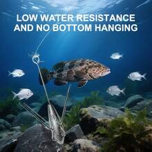 1 件倒置铅坠，防卡死底部重量，适用于钓鱼竿海钓和路亚钓鱼（多种型号可选）