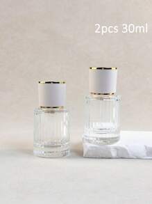 1pc 30ml/50ml/100ml High-End Glass Perfume Spray Bottle, Refillable Perfume Empty Bottle, Portable Travel Container, Home Decor, Fall Decor #Back To School Season