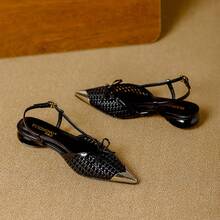 Women Flat Sandals - 黑色 - 查看 2