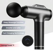 Masajeador de mano profesional, pistola de masaje portátil para fascia y Body, ligera, recargable, con 8 cabezales de masaje intercambiables