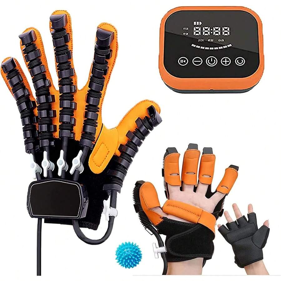 Rehabilitation Robot Gloves, Stroke Hemiplegia Rehabilitation Training Equipment, Finger Straightening Brace Guard Protector, For Hand Function Recovery,Left Hand,L Code… - Right Hand - View 1