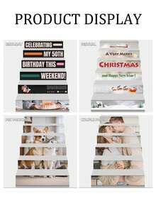 Customizable Photo! Stairway Decorative Stickers, Waterproof And Easy To Apply, Decorate Home Stairs, Personalized Photo Customized Stair Stickers, Creative Decor, Brighten Every Step, Create A Unique Personalized Space,School Supplies,Back To School - Multicolor - View 4