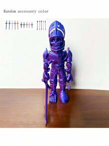 Figurine articulée d'un soldat zombie d'anime - Corps entier imprimé en 3D avec articulations flexibles, matériau plastique, faveur de fête, décoration de bureau, couleurs réfléchissantes uniques, sans électricité nécessaire - Parfait pour Noël, Halloween, Pâques, Thanksgiving. Modèle de guerrier squelette avec mouvement libre