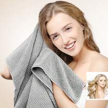 1 件超细纤维毛巾超大包裹速干毛巾包裹带松紧带，超吸水柔软毛巾包裹头巾，海滩必需品，海滩配件，泳池浮具