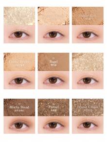 Dasique 17色眼影盘，奶油质地，无动物实验，纯素配方，9种易于晕染的哑光和珠光色调，迷人珠光妆效，轻盈不拔干，上妆舒适，夏季必备，韩式彩妆，韩国化妆品 - 17 Butter Cream - 查看 2