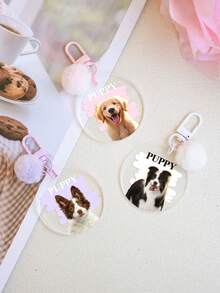 1 móc khóa Acrylic Doodle tùy chỉnh được cá nhân hóa, mặt dây chuyền móc khóa thú cưng thiết kế hình tròn được cá nhân hóa, móc khóa Pom Pom Y2K, quà tặng ảnh và văn bản tùy chỉnh cho bố và mẹ, bạn thân, cặp đôi, anh chị em ruột, chó, mèo, thời trang, đơn giản, móc khóa phù hợp với giới tính, quà tặng lý tưởng tùy chỉnh cho TA, kỷ niệm, đám cưới, tiệc sinh nhật, tốt nghiệp, tân gia - Nhiều màu - Xem 2