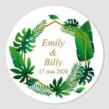 UNICCUT 定制婚礼贴纸（带姓名）、感谢贴纸、生日个性化设计标签、礼盒密封贴纸、自粘、多功能、耐用、装饰性、可重复使用、精美、时尚、高品质、色彩鲜艳、现代、定制、个性化、独特、适合男士、女士的理想礼物、适合男士、男士、爸爸、女士、妈妈、家人、朋友、茶室、家庭、花园、办公室、家居装饰 - 彩色 - View 60