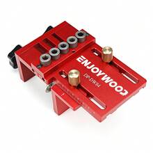 3 In 1 Adjustable Woodworking Doweling Jig Kit Pocket Hole Jig Drilling Guide Locator For Furniture Connecting Hole Puncher Tool - 紙箱 - 查看 5