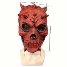 Maschera di clown di Ognissanti, copricapo, accessori per mascherata horror, maschera di lattice con sangue che sgorga