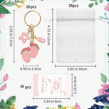 60件/20套婴儿派对小礼物、婴儿派对装饰品、性别揭晓派对用品、婴儿派对赠品 - 20sets - 查看 3