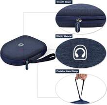 Headphone Case Compatible With Sony WH-CH520 Wireless Headphones Bluetooth On-Ear Headset With Microphone, Over Ear Noise Cancelling Earphone Bag For USB Cable For Work- Black (Box Only) (Blue) - 藍色 - 查看 1