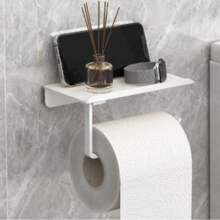 1pc Wall-Mounted Aluminum Alloy/Stainless Steel Bathroom Toilet Paper Holder