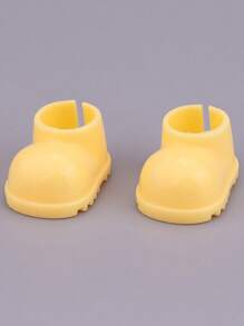 2pcs Doll Shoes, DIY Bright Shoes, Finger Shoes