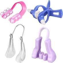 Nose Shaper Clips Set, 4 Pieces Silicone Nose Bridge Shape Lifting Clips Pincher For Women - Multicolor - View 1