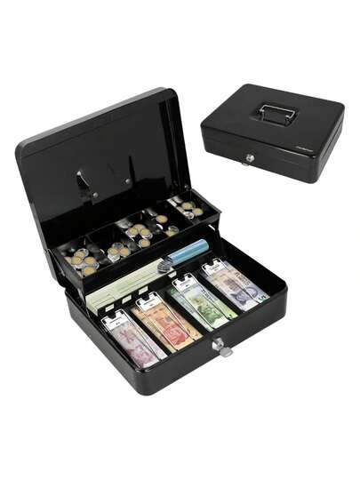 Caja Fuerte De Seguridad Para Dinero Efectivo Cerradura caja fuerte para empotrar de llaves 30X24X9CM