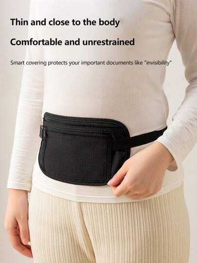 Invisible Travel Waist Packs Pouch For Passport Money Belt Bag Hidden Security Wallet Gift Travel Bag Chest Pack Money Waist Bag Running Accessories Gym Bag Tools