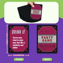 Party Games, Date Night Board Games, Friends Gathering Tabletop Games, Adult Games, Party Carnival Entertainment Supplies, Thanksgiving, Christmas, Fun Holiday Gifts, Playing Cards, Card Games, Cards, Playing Cards, Card Games, Valentine's Gifts - Black - View 4