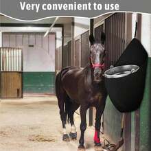 1 件套马饲料袋架、拖车谷物桶袋、马拖车收纳袋、马厩拖车马饲料用品、马饮水桶挂袋、饲料挂袋 - 彩色 - 查看 8