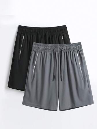 2 件套大码女式夏季弹力宽松运动短裤，透气亲肤健身、跑步、瑜伽短裤