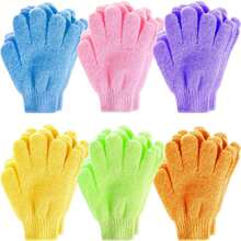 8/16pcs Exfoliating Bath Gloves, Bath Gloves, Double Sided Exfoliating Gloves For Spa, Massage And Body Scrub, Body Scrub Bath Accessories Daily Cleaning Keep Hygiene