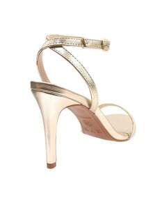 Women's Sandals With Thin Heels In Caramel, Various Colors - Gold - View 1