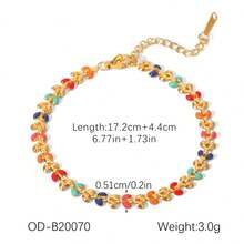 1pc, 18k Golden Plated, Stainless Steel Olive Leaf Bracelet, Classic Luxury Stainless Steel Women's Jewelry, Wedding And Graduation Holiday Gifts - Multicolor - View 15