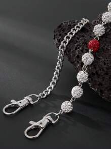 1/3 Stücke luxuriöser minimalistischer Diamant-Kugel-Ketten-Taillengürtel, Herren Körperkette zur Hosen Dekoration, geeignet für den täglichen Gebrauch, tolles Geschenk für männliche Freunde zu Neujahr, Weihnachten, Valentinstag