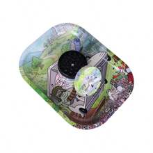 2pcs Tobacco Starter Kit, Zinc Alloy Grinder And Metal Cigarette Rolling Tray, Rolling Tray, Metal Shredder, Birthday Gifts And Holiday Gifts. - 2inch組合裝 - 查看 6