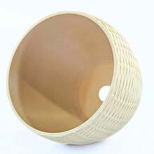 Medium Plant Cachepot With Basket 2 - Cream - Copper Support - Màu be - Xem 5