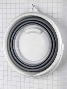 1pc Foldable Bucket, Portable Water Bucket, Collapsible Car Wash Bucket, Outdoor Camping Fishing Travel Water Bucket, Washing Bucket, Easy Storage, Cleaning Supplies, Small Household Tool (Random Color And Style)