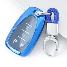 Full Protective Car Key Case Suitable For Chevrolet Series For Malibu XL For Trax For Camaro For Cruze For Blazer For Tracker For Orlando For Equinox Car Remote Key Cover Exquisite High-End Keybag Suitable For Both Men And Women