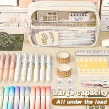 1 buc. nou creativ multi-strat stil chinezesc de înaltă calitate, geantă de papetărie de mare capacitate, cutie de pix, cutie de creion, cadou de papetărie în stil chinezesc nou