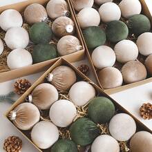 15 Stück 6cm bruchsichere Weihnachtsbaum Ornamente - Plüsch Kugel Weihnachtsbeleuchtung Dekor Set, kreative Heim Dekoration flauschige Weihnachtskugeln, Weihnachtsbaum Hängedekoration, Weihnachtsdekorative Kugeln für Feiertags-Party, Weihnachtsparty, Raumdekoration Weihnachtsdekorationen Winter