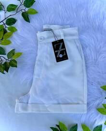 Women's Linen Shorts Formal Linen Shorts With Italian Hem Lined - 離開 - 查看 2