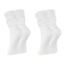 3 Pairs Of Very Suitable Sports Stacked Socks Yoga Socks For Women, Soft And Comfortable, Non-Slip And Shock-Absorbing, Suitable For Daily Pilates, Running, Fitness, Cycling,