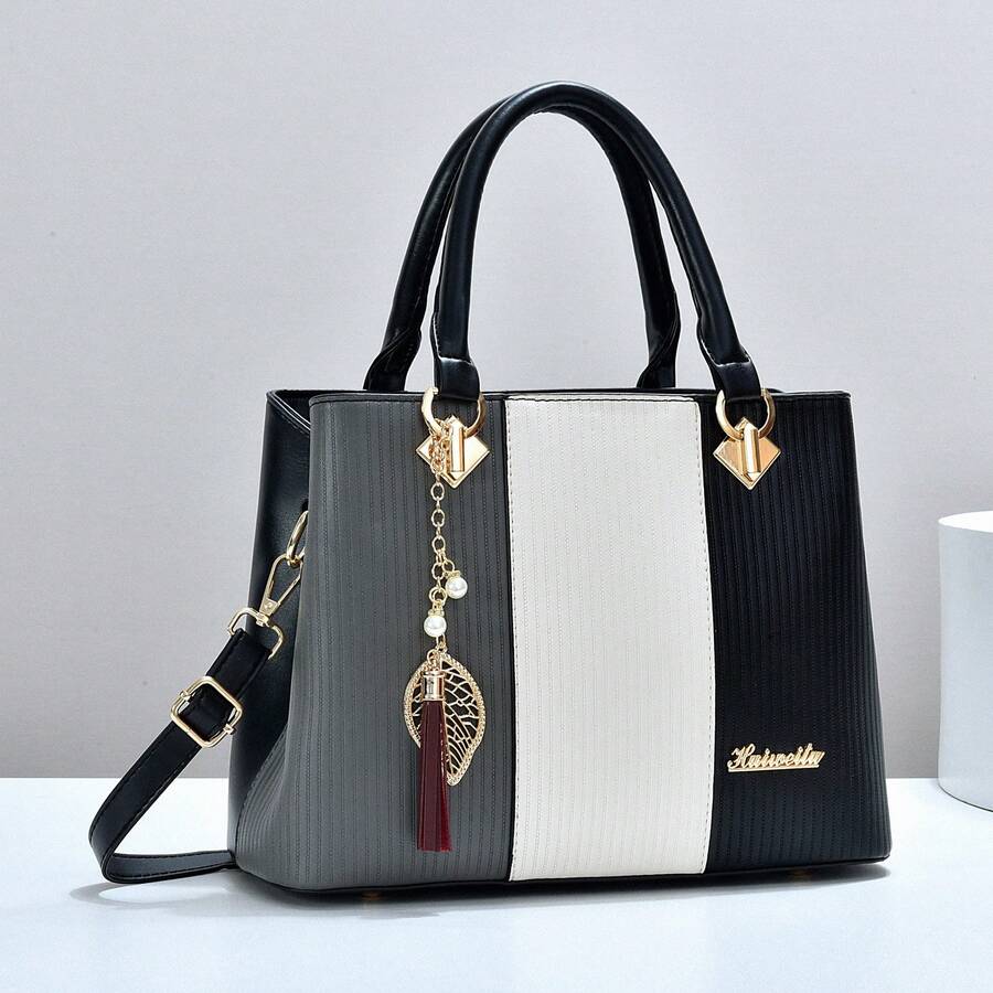 Women Top Handle Bags - 卡其色 - 查看 1