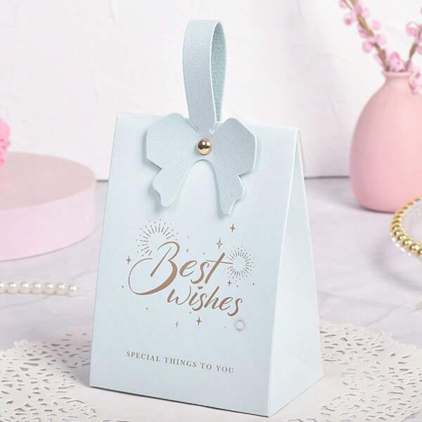 6 Stück Premium Hochzeits Gastgeschenk Box, handgehaltene Süßigkeiten Geschenkbox, elegante Hochzeit, Weihnachten, Valentinstag, Geburtstag, Süßwarenladen Geschenkbox