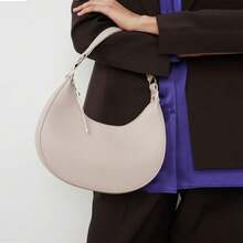 Crescent Shoulder Bag Clutch Bag Handbags, Tote Bags, Commuter And Leisure Bags - 酒紅色 - 查看 2