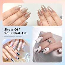 ELLEWIN 1000PCS Nail Tips Clear False Nails Full For Acrylic Nails Kit 10 Sizes 4 Shapes Long Almond Square Coffin Oval Pre-Shape For Salon Home DIY Gifts - 杏仁方形-480個 - 查看 4