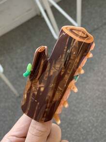 1 pieza Pinza de pelo de acrílico con diseño de animal y planta lindos, pinza de pelo con forma de Pegaso y unicornio de dibujos animados, pinza de acrílico con forma de hoja de arce de Acción de Gracias, accesorios de moda creativos para el cabello de mujeres y niñas, pinza de pelo de otoño, pinza elegante de invierno para outfits de vacaciones para mujer